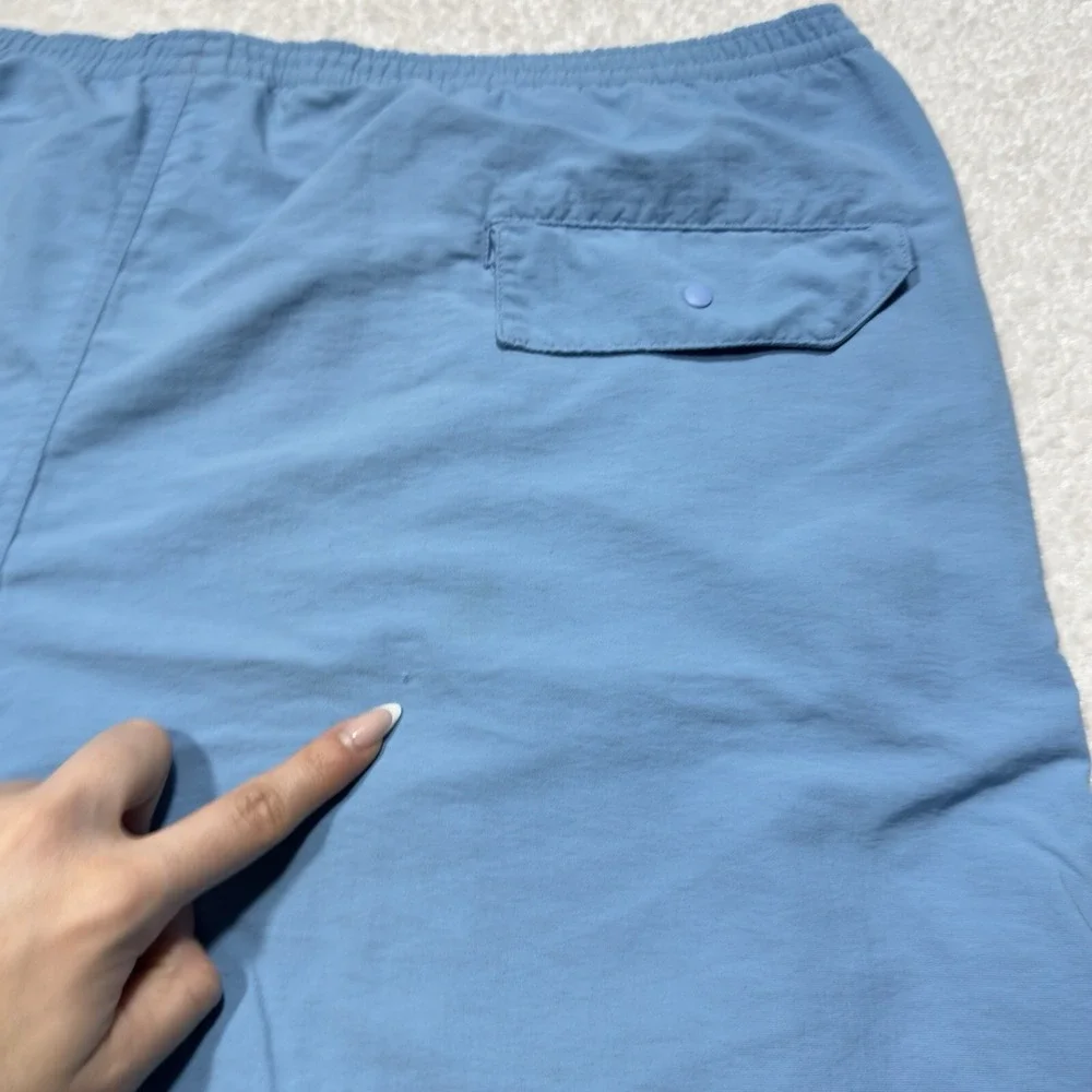 Patagonia Men's Swim Shorts Blue Nylon Beach Drawstring Sz XXL WAIST BLOWN  6